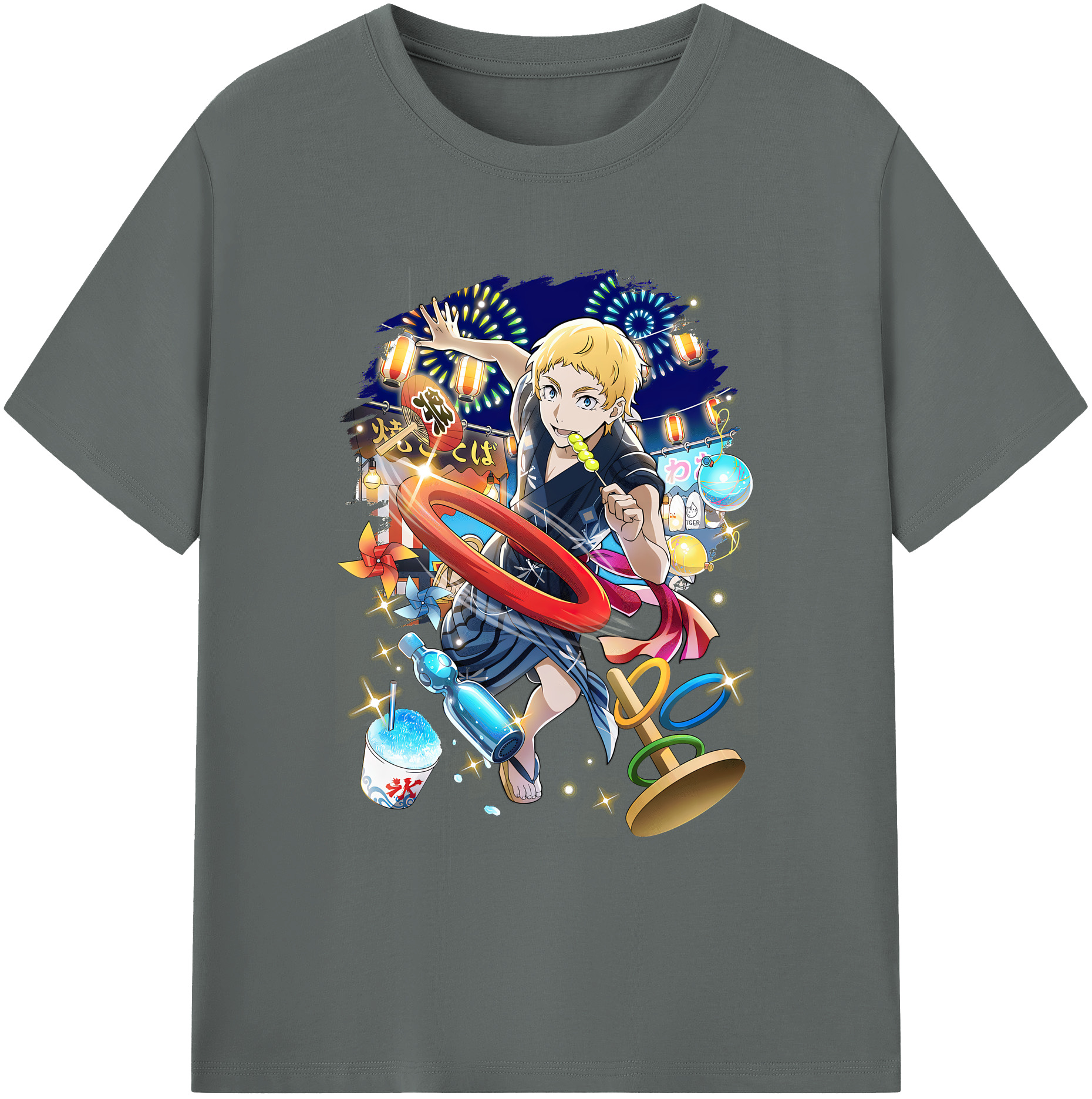 （画像用） 文豪ストレイドッグス Bungo Stray Dogs 綿100％ メンズ半袖Tシャツ｜肌触りやわらか＆通気性